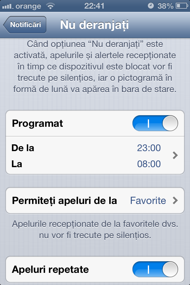Do not disturb iOS 6
