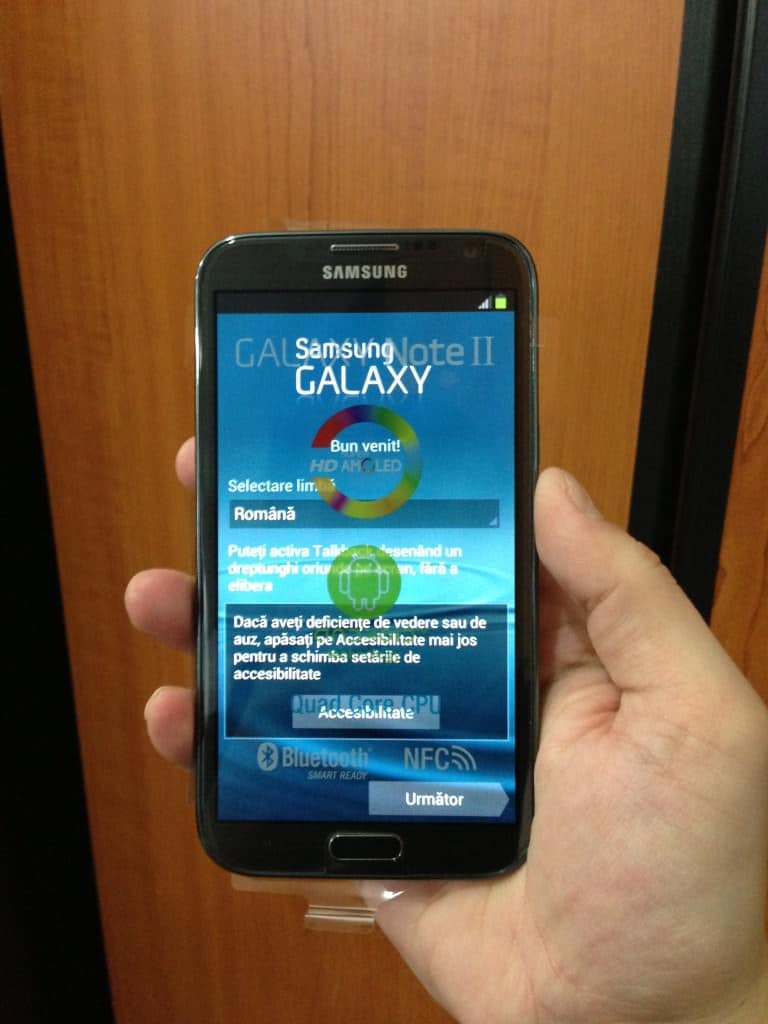 Samsung Galaxy Note 2 in mana