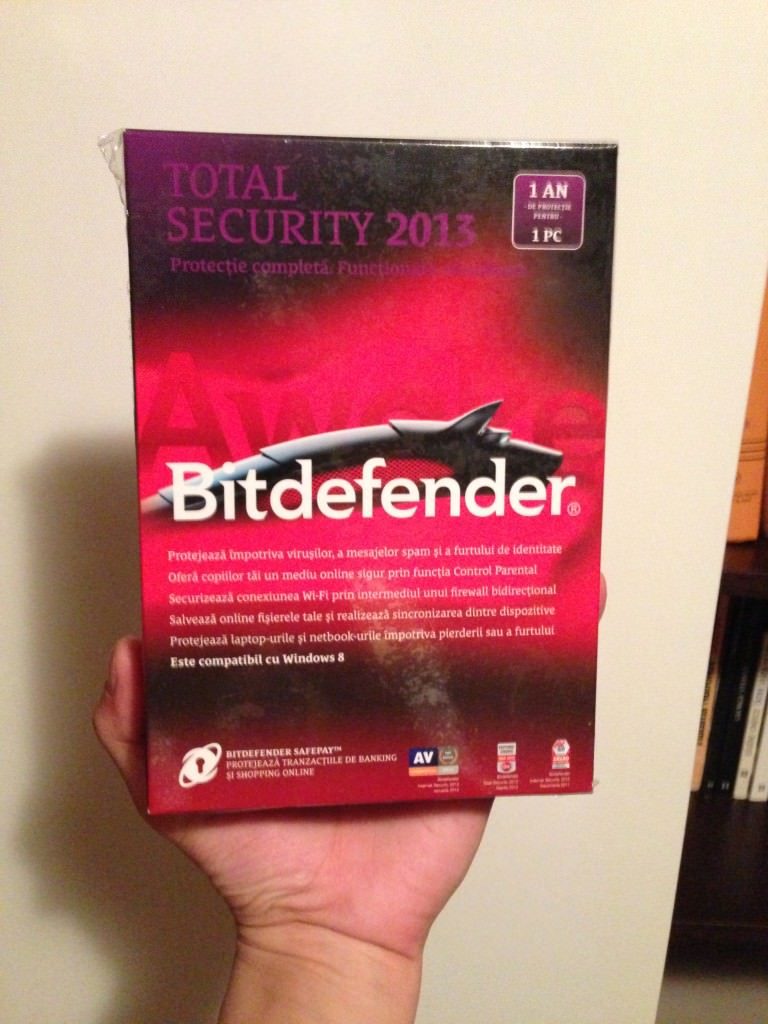 Licenta BitDefender Total Security 2013 fata