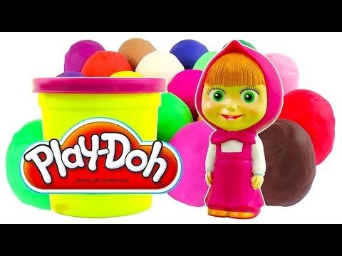 Masha i Medved PlayDoh Surprise eggs