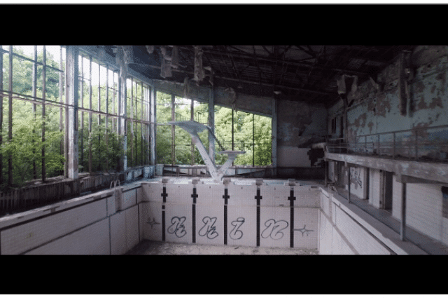 Cernobîl filmat din Drona