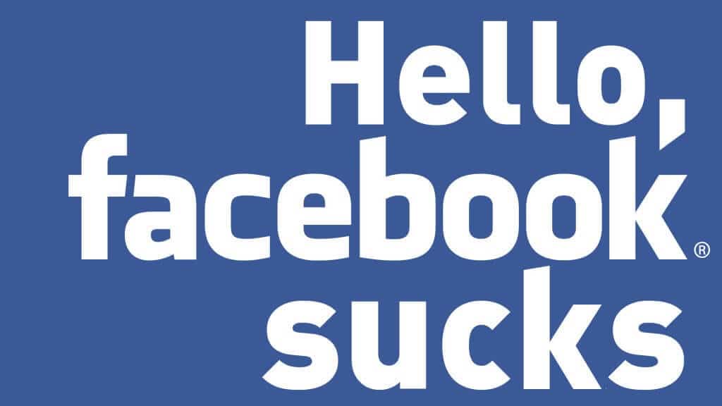 Facebook sucks