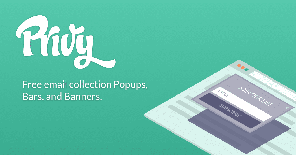Popup email collector Privy
