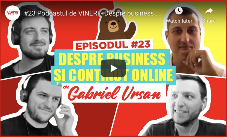 Gabriel Ursan Podcastul de Vineri