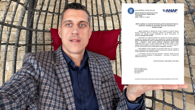 ANAF A PUBLICAT INFORMAREA LEGATĂ DE VENITURILE DIN CRYPTO