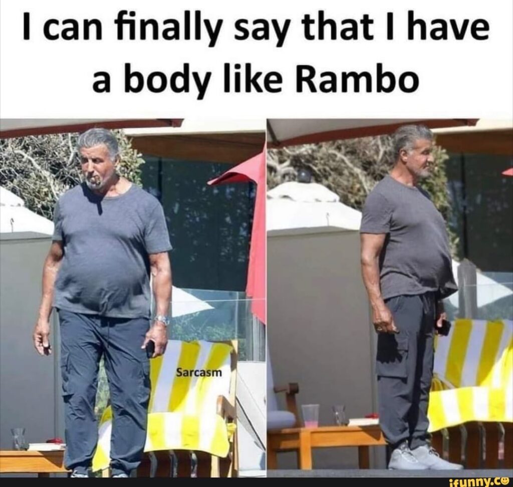 I can look like Rambo meme funny